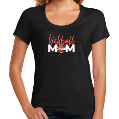Ladies Crush Kickball Mom Scoop Neck T-shirt Thumbnail